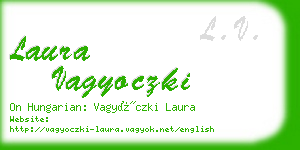 laura vagyoczki business card